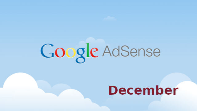 Why adsense revenue peaks in December?